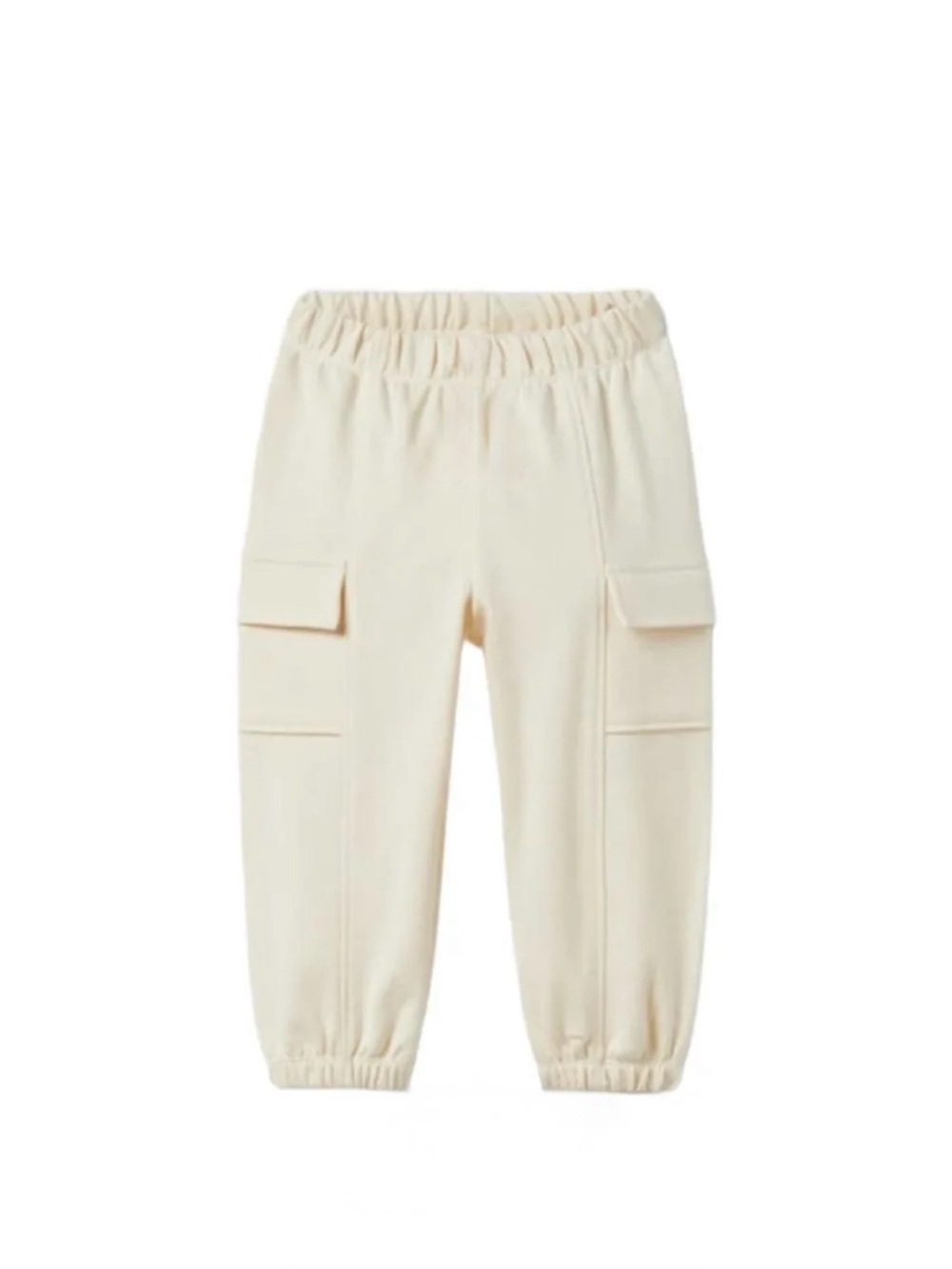 ZARA Kids Cargo Sweat Jogger Pants in Cream Size: 3T /Daycare, School, Fall